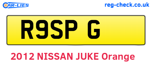 R9SPG are the vehicle registration plates.