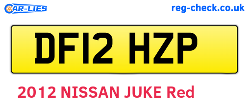 DF12HZP are the vehicle registration plates.