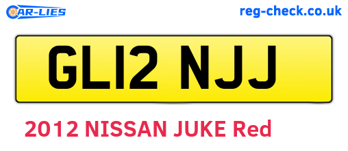 GL12NJJ are the vehicle registration plates.