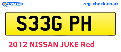 S33GPH are the vehicle registration plates.