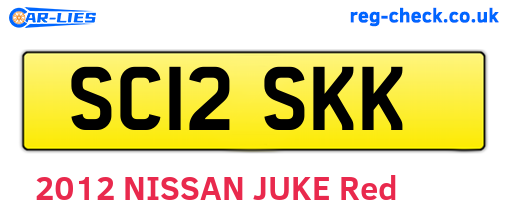 SC12SKK are the vehicle registration plates.