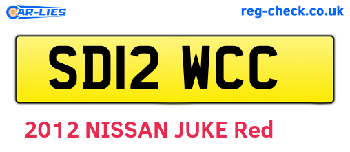 SD12WCC are the vehicle registration plates.
