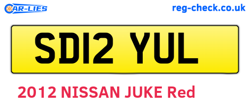 SD12YUL are the vehicle registration plates.