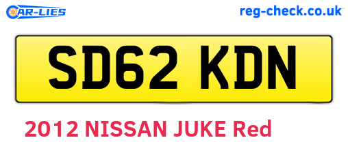 SD62KDN are the vehicle registration plates.