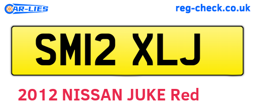 SM12XLJ are the vehicle registration plates.