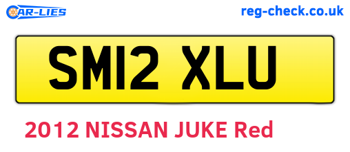 SM12XLU are the vehicle registration plates.