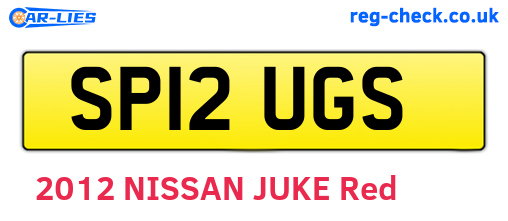 SP12UGS are the vehicle registration plates.