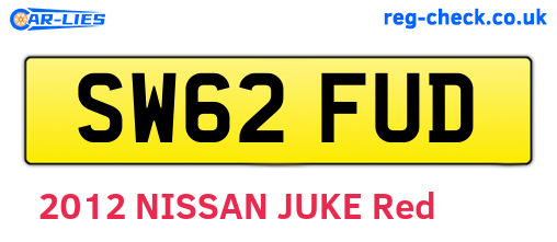 SW62FUD are the vehicle registration plates.