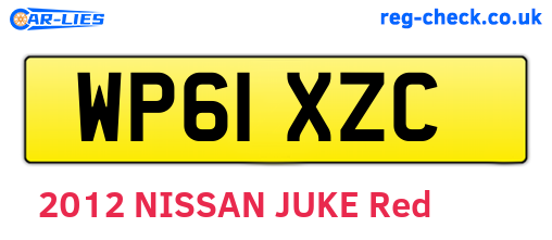 WP61XZC are the vehicle registration plates.