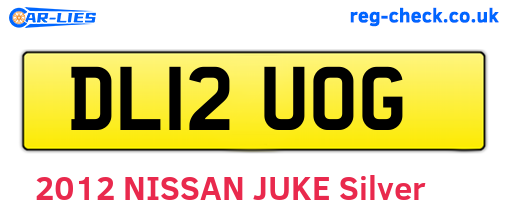 DL12UOG are the vehicle registration plates.