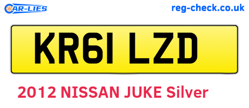 KR61LZD are the vehicle registration plates.