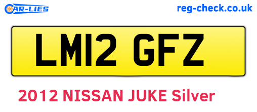 LM12GFZ are the vehicle registration plates.