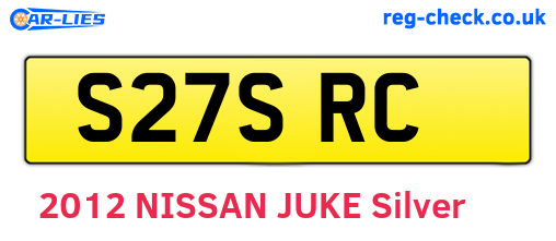 S27SRC are the vehicle registration plates.