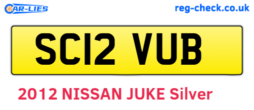 SC12VUB are the vehicle registration plates.