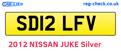 SD12LFV are the vehicle registration plates.