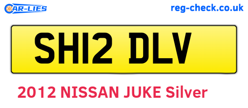 SH12DLV are the vehicle registration plates.