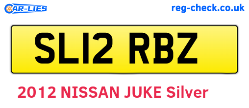 SL12RBZ are the vehicle registration plates.