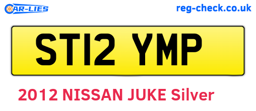 ST12YMP are the vehicle registration plates.