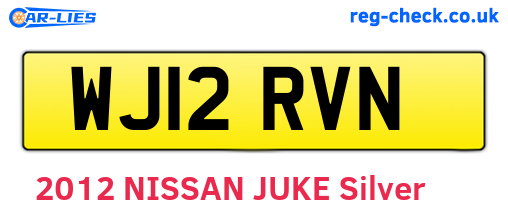 WJ12RVN are the vehicle registration plates.