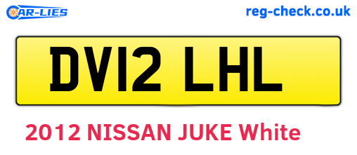 DV12LHL are the vehicle registration plates.
