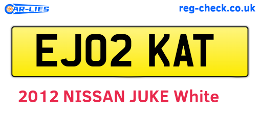 EJ02KAT are the vehicle registration plates.