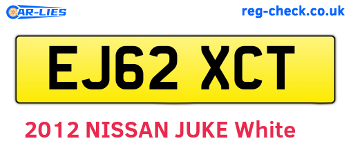 EJ62XCT are the vehicle registration plates.