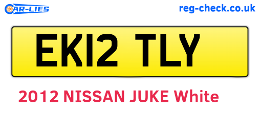 EK12TLY are the vehicle registration plates.