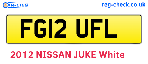 FG12UFL are the vehicle registration plates.