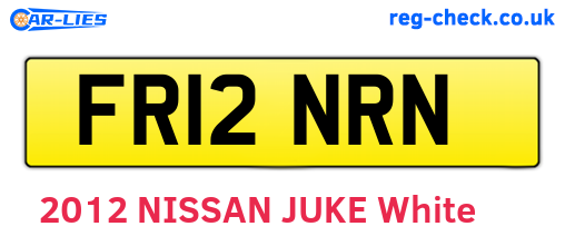 FR12NRN are the vehicle registration plates.