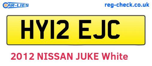 HY12EJC are the vehicle registration plates.