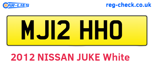 MJ12HHO are the vehicle registration plates.