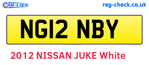 NG12NBY are the vehicle registration plates.