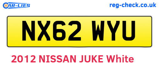 NX62WYU are the vehicle registration plates.