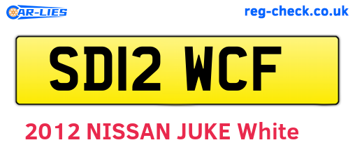 SD12WCF are the vehicle registration plates.