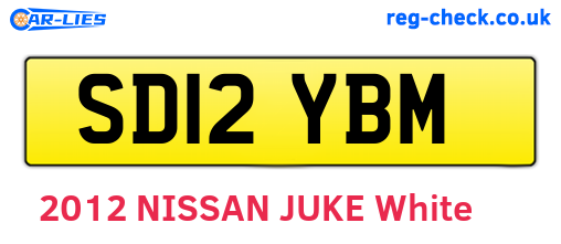 SD12YBM are the vehicle registration plates.
