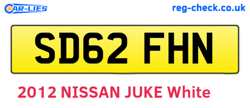 SD62FHN are the vehicle registration plates.