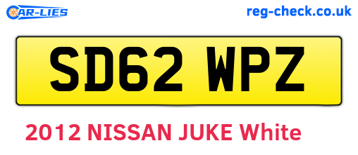 SD62WPZ are the vehicle registration plates.