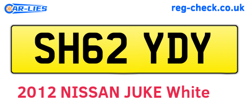 SH62YDY are the vehicle registration plates.