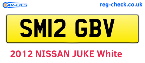 SM12GBV are the vehicle registration plates.