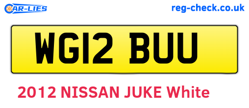 WG12BUU are the vehicle registration plates.