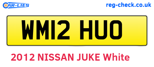 WM12HUO are the vehicle registration plates.
