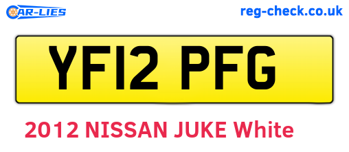 YF12PFG are the vehicle registration plates.