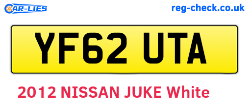 YF62UTA are the vehicle registration plates.