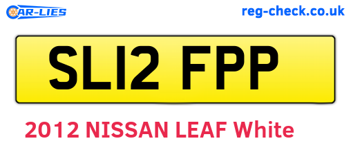 SL12FPP are the vehicle registration plates.