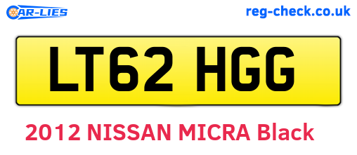 LT62HGG are the vehicle registration plates.