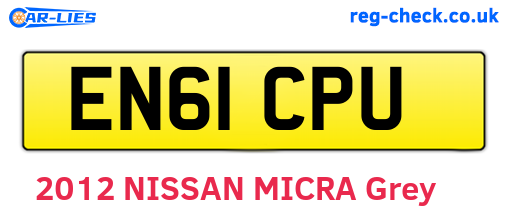 EN61CPU are the vehicle registration plates.