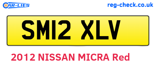 SM12XLV are the vehicle registration plates.