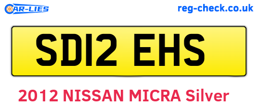 SD12EHS are the vehicle registration plates.