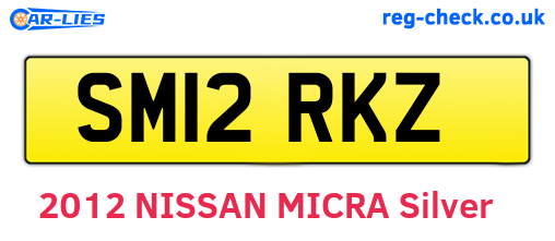 SM12RKZ are the vehicle registration plates.