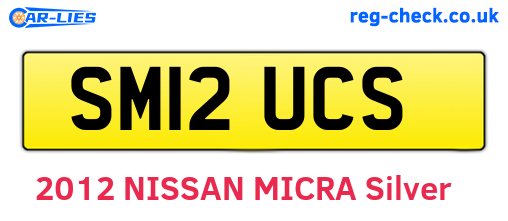 SM12UCS are the vehicle registration plates.